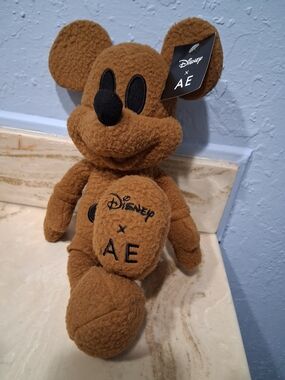 Disney X AE Brown Mickey Mouse Plush